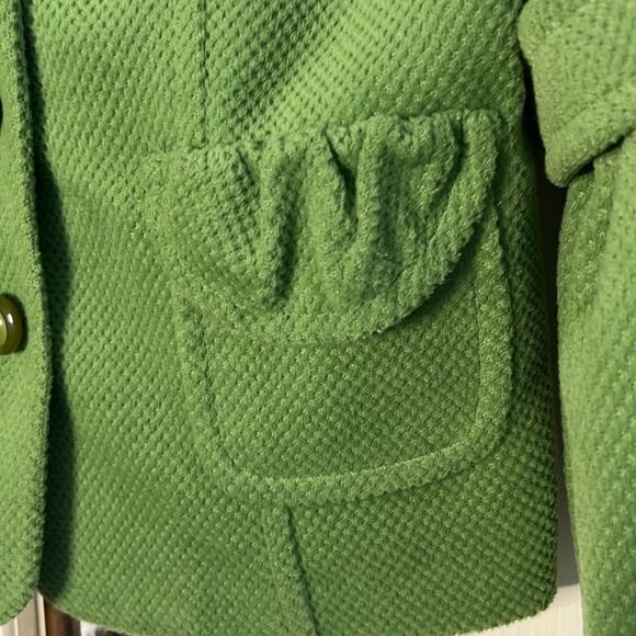 Vintage Style Etcetera Women's Olive Green Bell Sleeve Cropped Jacket | Size 6 - Picture 5 of 8